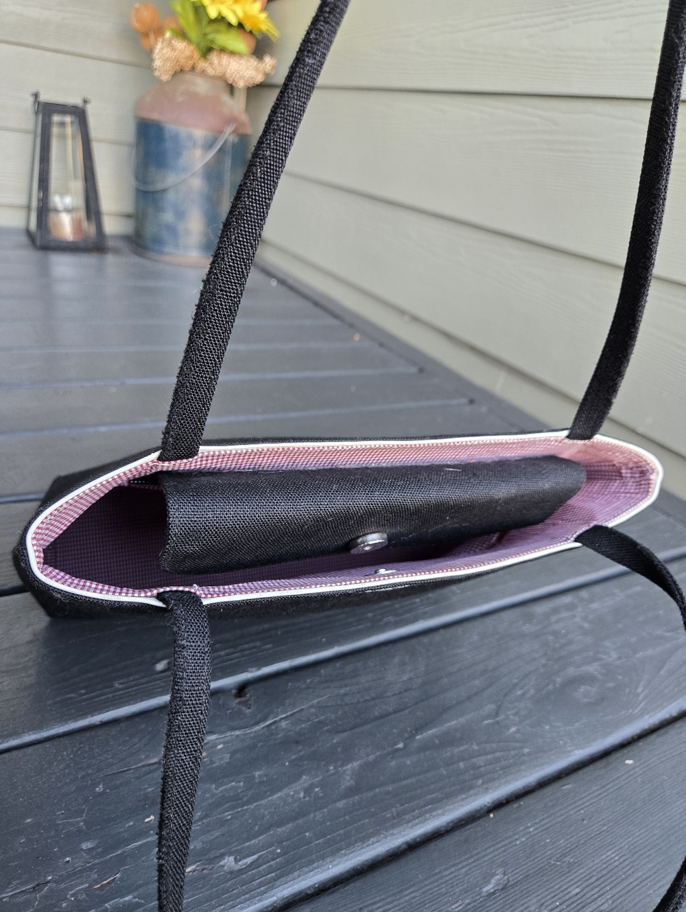 Kate Spade Black Canvas Tote - Picture 14 of 16